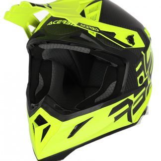 ACERBIS HELMET STEEL CARBON YELLOW/BLACK MEDIUM