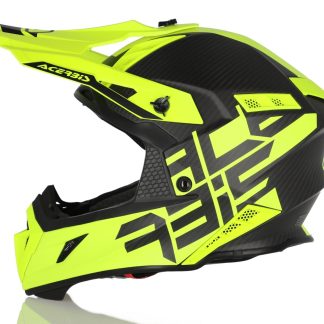 ACERBIS HELMET STEEL CARBON YELLOW/BLACK SMALL