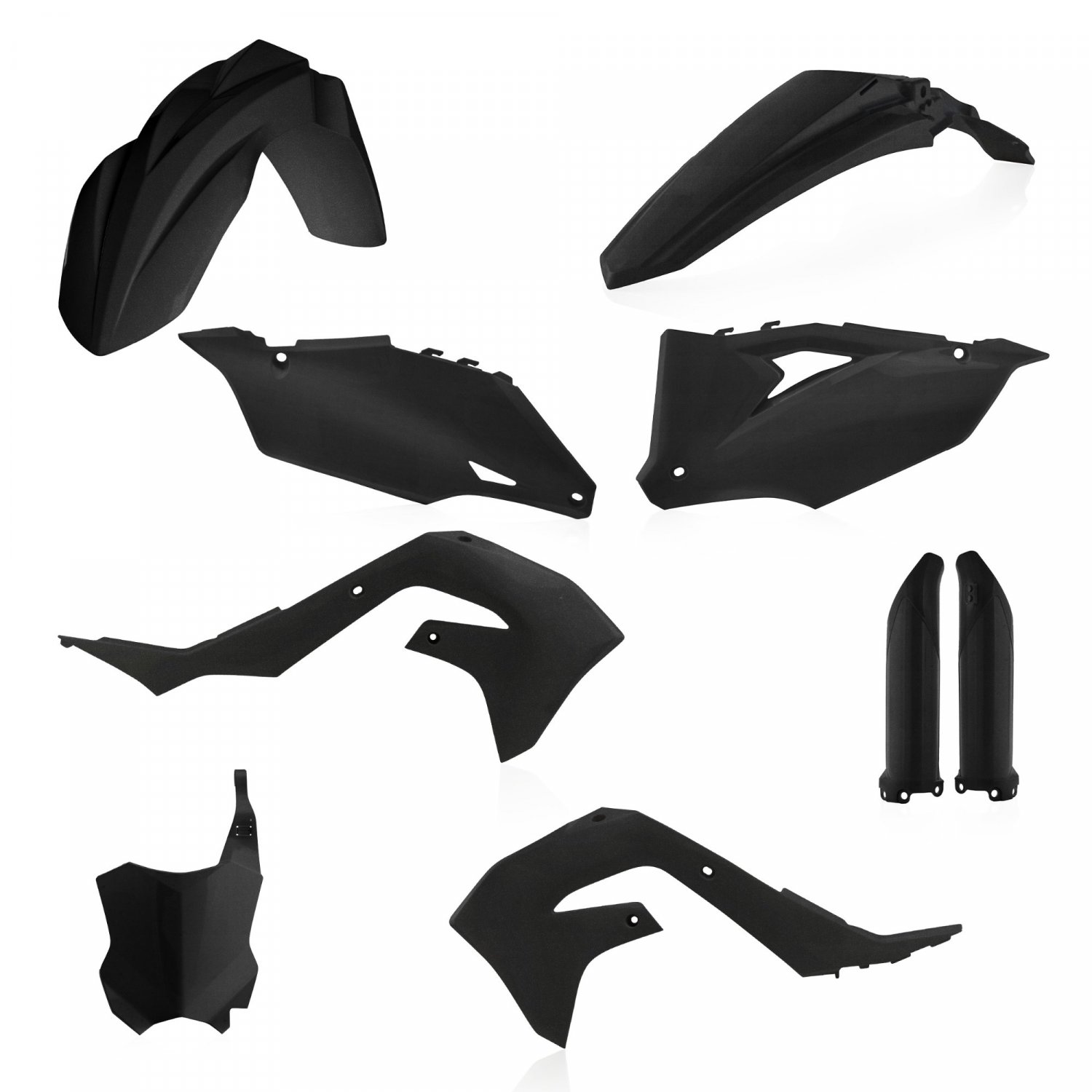 ACERBIS PLASTIC KIT KXF 250 21-23 450 19-23 METALLIC BLACK