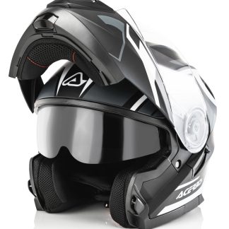ACERBIS HELMET SEREL MODULAR BLACK/GREY SMALL