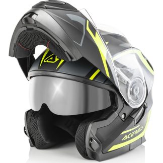 ACERBIS HELMET SEREL MODULAR BLACK/YELLOW MEDIUM
