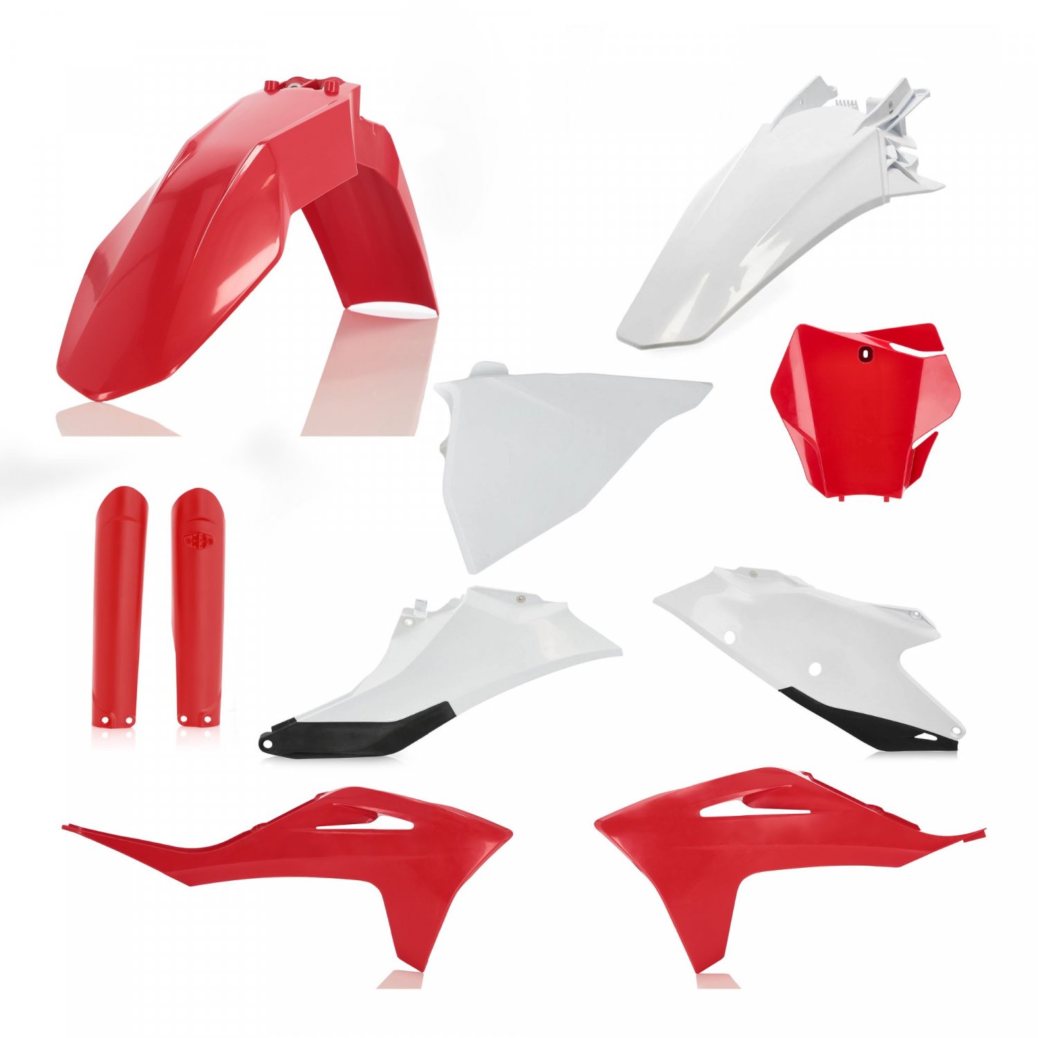 ACERBIS PLASTIC KIT GAS GAS MC MCF 21-23 RED WHITE