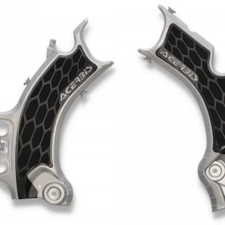 ACERBIS X-GRIP FRAME GUARDS CRF 250 22-23 450 21-23 SILVER-BLK
