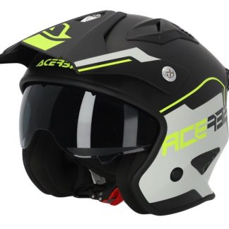 ACERBIS HELMET JET ARIA 22-06 BLACK/FLUO YELLOW LARGE