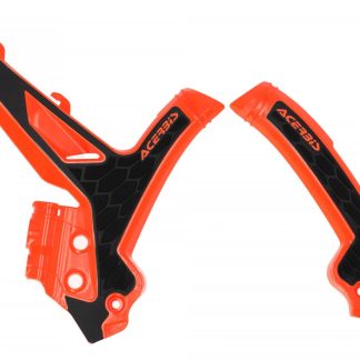 ACERBIS X-GRIP FRAME GUARDS SX SXF 23-24 EXC EXCF 24 ORANGE BLACK