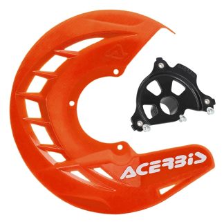 ACERBIS X-BRAKE DISC COVER & BLK MOUNT ORANGE SX SXF 04-14 EXC EXCF 04-15