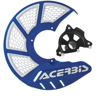 ACERBIS X-BRAKE 2.0 DISC COVER & BLK MOUNT BLUE WHITE YAMAHA YZ 04-22 YZF 04-13