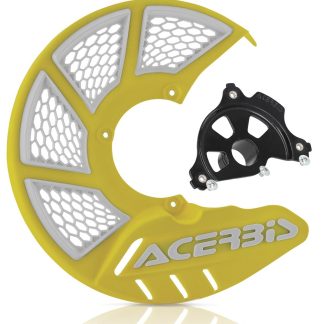 ACERBIS X-BRAKE 2.0 DISC COVER & BLK MOUNT YELLOW WHITE SUZUKI RMZ 250 450 07-23