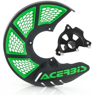ACERBIS X-BRAKE 2.0 DISC COVER & BLK MOUNT BLACK GREEN KAWASAKI KXF 250 21-23 450 19-23