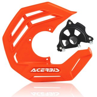 ACERBIS X-FUTURE DISC COVER BLK KIT ORANGE SX/F 15-23 EXC/F 16-23