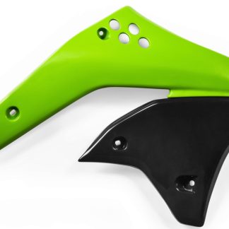 ACERBIS RADIATOR SHROUDS KAWASAKI KXF 250 06-08 GREEN BLACK
