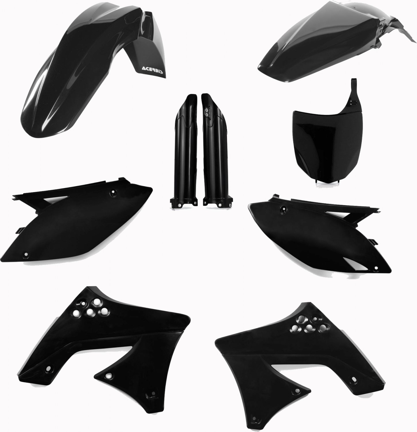 ACERBIS PLASTIC KIT KAWASAKI KXF 250 09-12 BLACK
