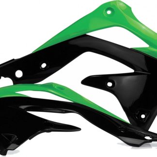 ACERBIS RADIATOR SHROUDS KAWASAKI KXF 450 12-15 GREEN BLACK