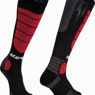 ACERBIS SOCKS IMPACT BLACK RED S/M