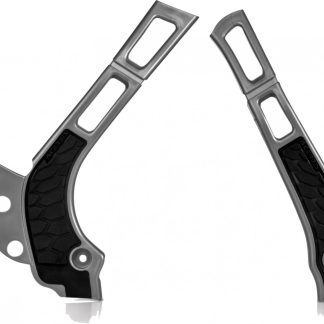 ACERBIS X-GRIP FRAME GUARDS YZ 125 250 05-23 SILVER-BLACK