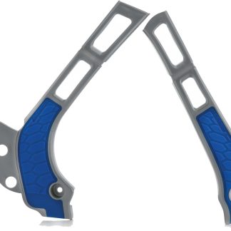 ACERBIS X-GRIP FRAME GUARDS YZ 125 250 05-23 SILVER-BLUE