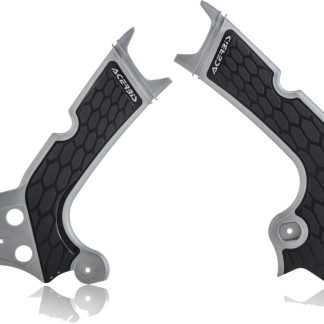 ACERBIS X-GRIP FRAME GUARDS CRF 250 18-19 450 17-18 SILVER-BLK