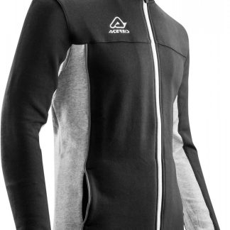 ACERBIS HOODIE FULL ZIP EVO BLACK GREY XXL