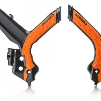 ACERBIS X-GRIP FRAME GUARDS KTM SX SXF 19-22 BLACK ORANGE