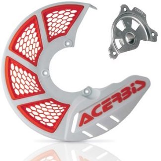 ACERBIS X-BRAKE 2.0 DISC COVER & BLK MOUNT WHITE ORANGE SX/F 15-23 EXC/F 16-23