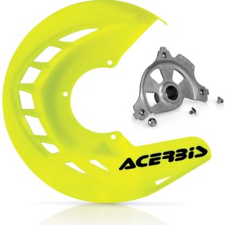 ACERBIS X-BRAKE DISC COVER & MOUNT FLO YELLOW SX SXF 03-14 EXC EXCF 03-15