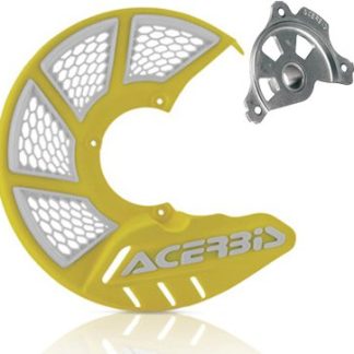 ACERBIS X-BRAKE 2.0 DISC COVER & MOUNT YELLOW WHITE SUZUKI RM 125 250 04-10